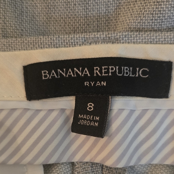 Banana Republic Ryan Gray Tailored Work Office Pants Career Slacks Size 8 - Picture 3 of 4